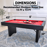 The Ashford 6' Portable Folding Pool Table